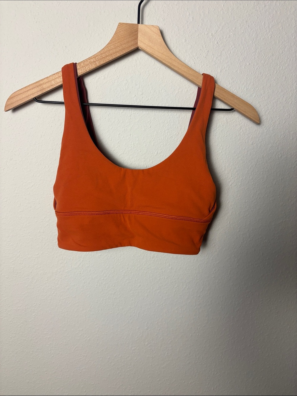 Lululemon Align Reversible Bra Light Support A/B Mulled Wine/Canyon Orange